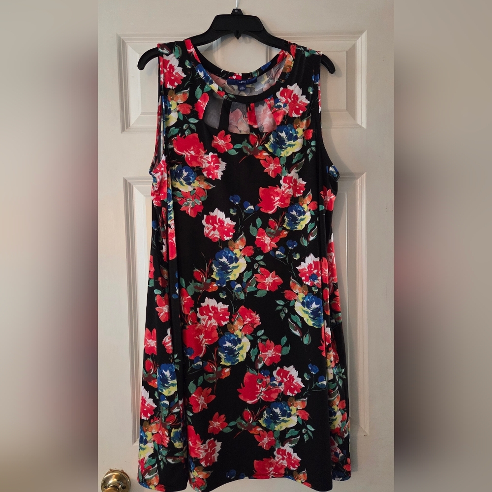 Apt. 9 Floral Mini Dress - Black, Red, Blue